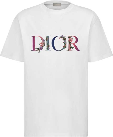 white dior flower shirt